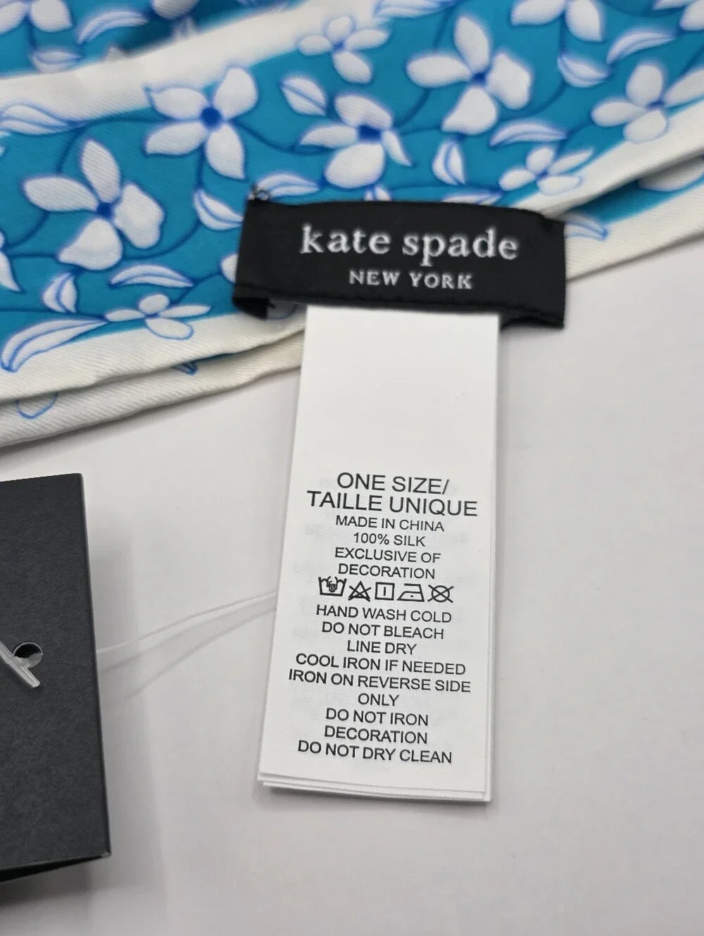 kate spade Floral Vine Silk Skinny Scarf